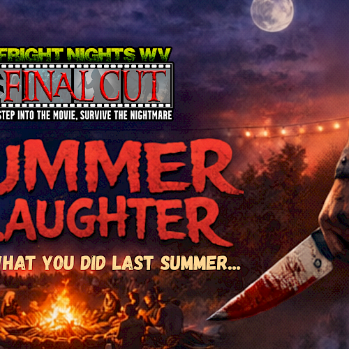 A promotional poster for a horror movie called 