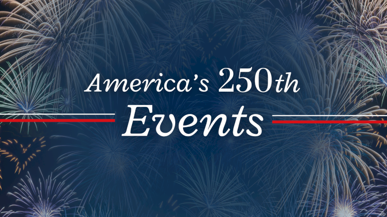 Celebration of America's 250th anniversary with fireworks and patriotic themes.